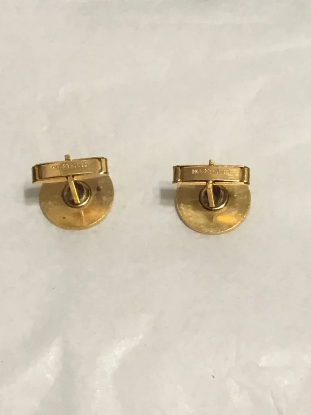 Vintage & very colorful set of cloisonne cuff links in box